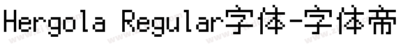 Hergola Regular字体字体转换